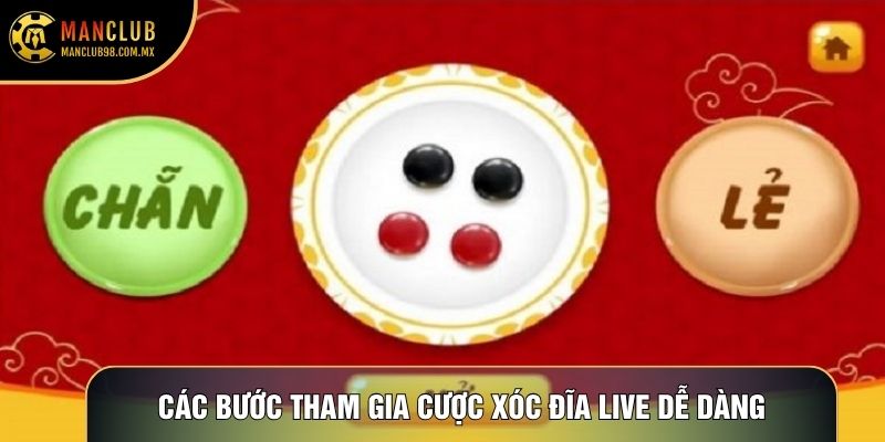 Các bước tham gia cược Xóc đĩa live dễ dàng Các bước tham gia cược Xóc đĩa live dễ dàng